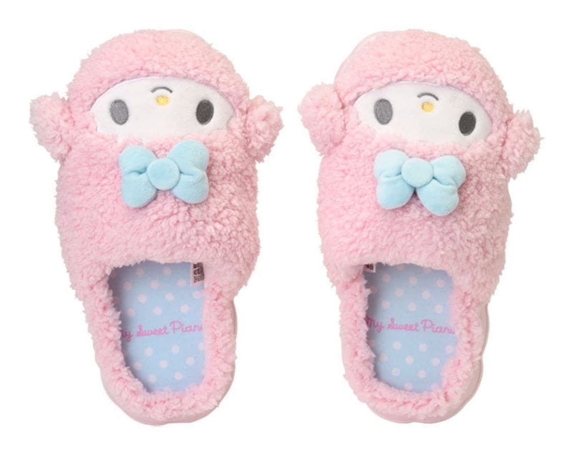 산리오 마이스윗피아노 인형 페이스 룸슈즈 슬리퍼 상품이미지2