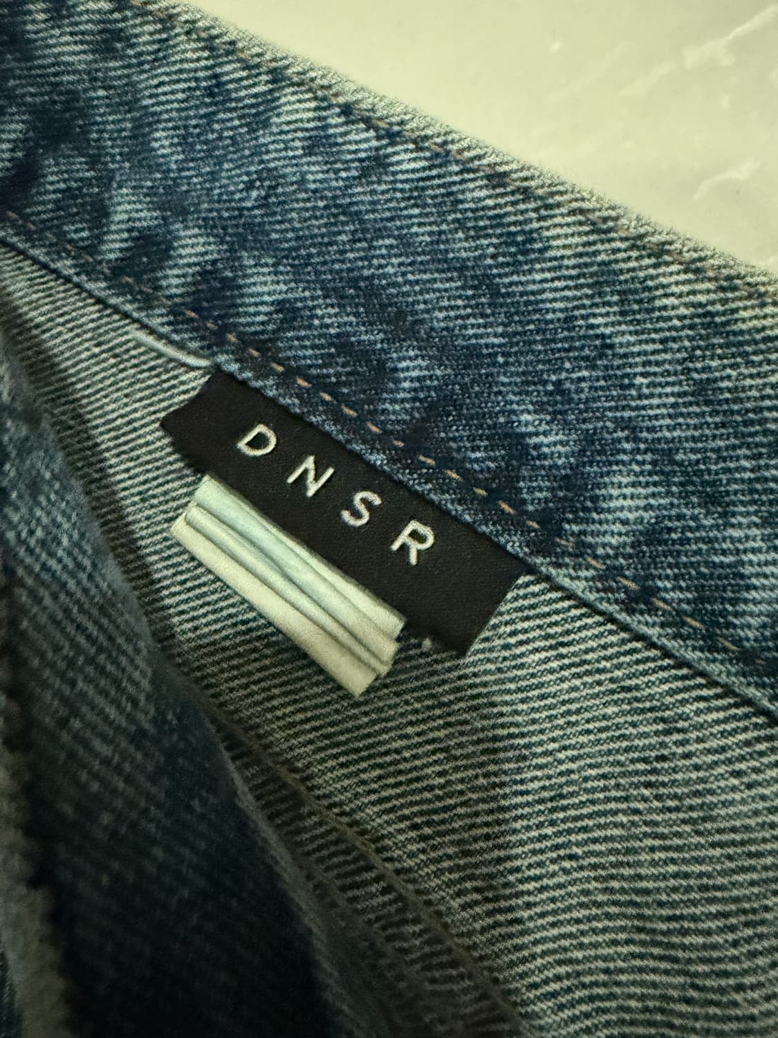 DNSR 디스체인지 페인팅 데님 블루 와이드 팬츠 상품이미지3