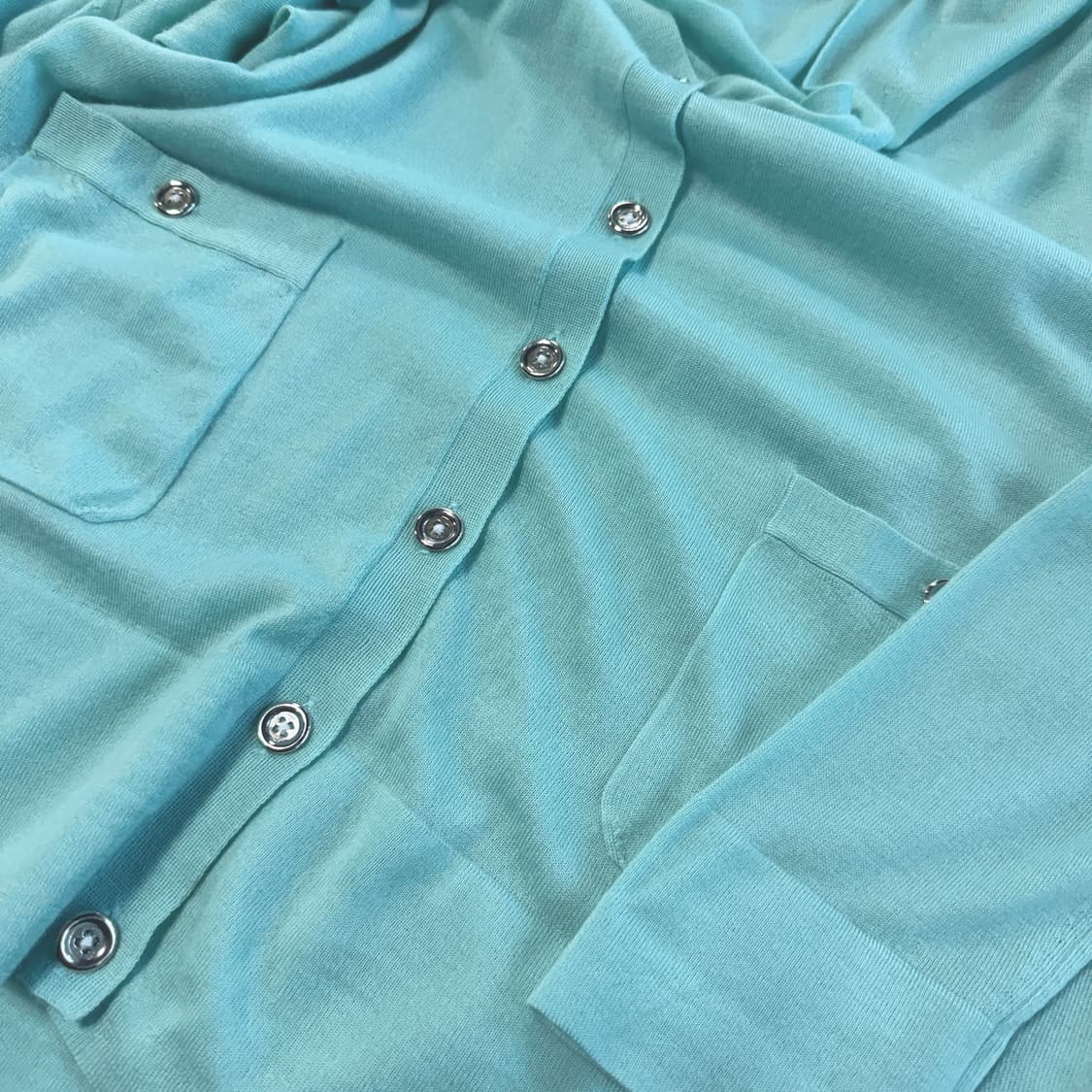 캐시미어 100% 브이넥 니트 가디건 상품이미지3