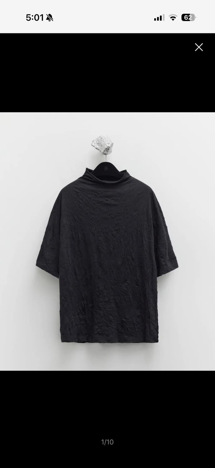 Youth creased mock neck 상품이미지1