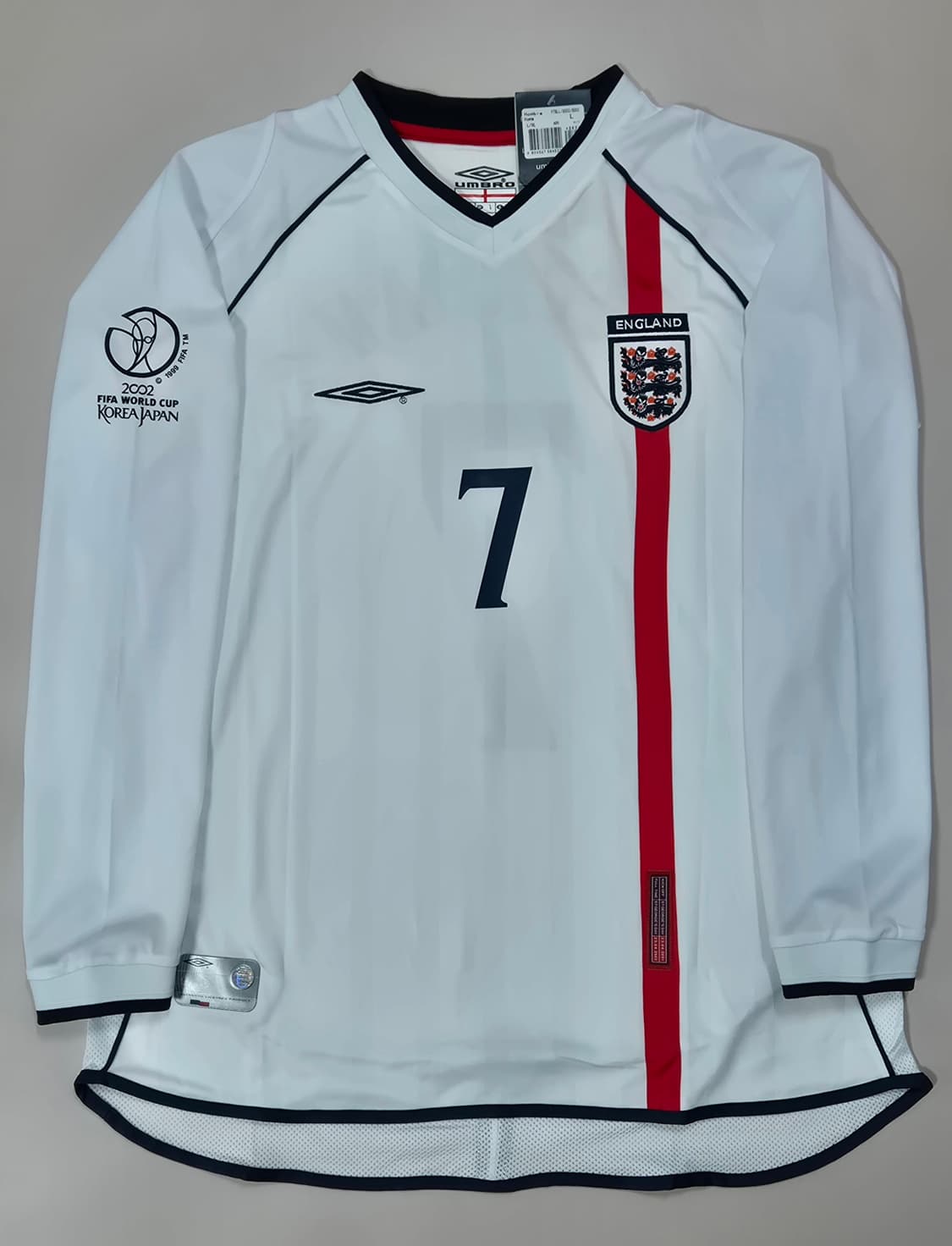 레트로) 02-04 잉글랜드 국대 베컴 긴팔유니폼 L 상품이미지2