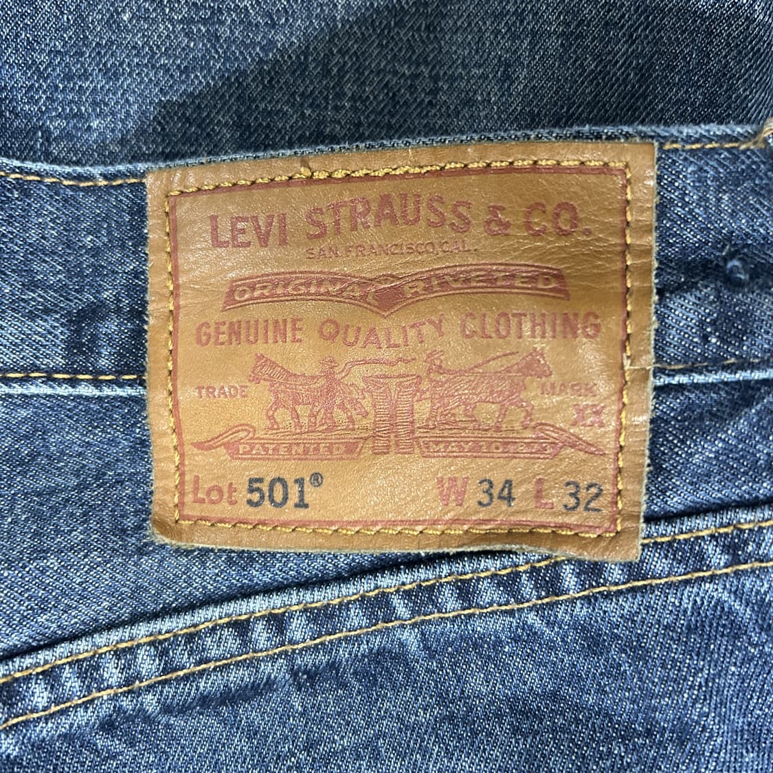 리바이스 데님 청바지 501/34 상품이미지2