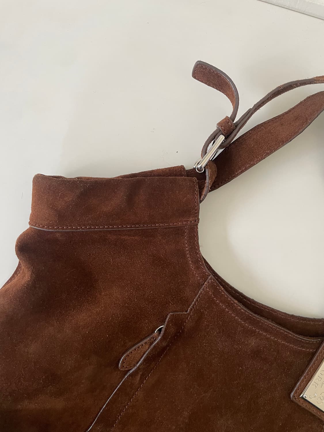 Ralph Lauren Brown Suede Hobo Tote Bag 상품이미지2