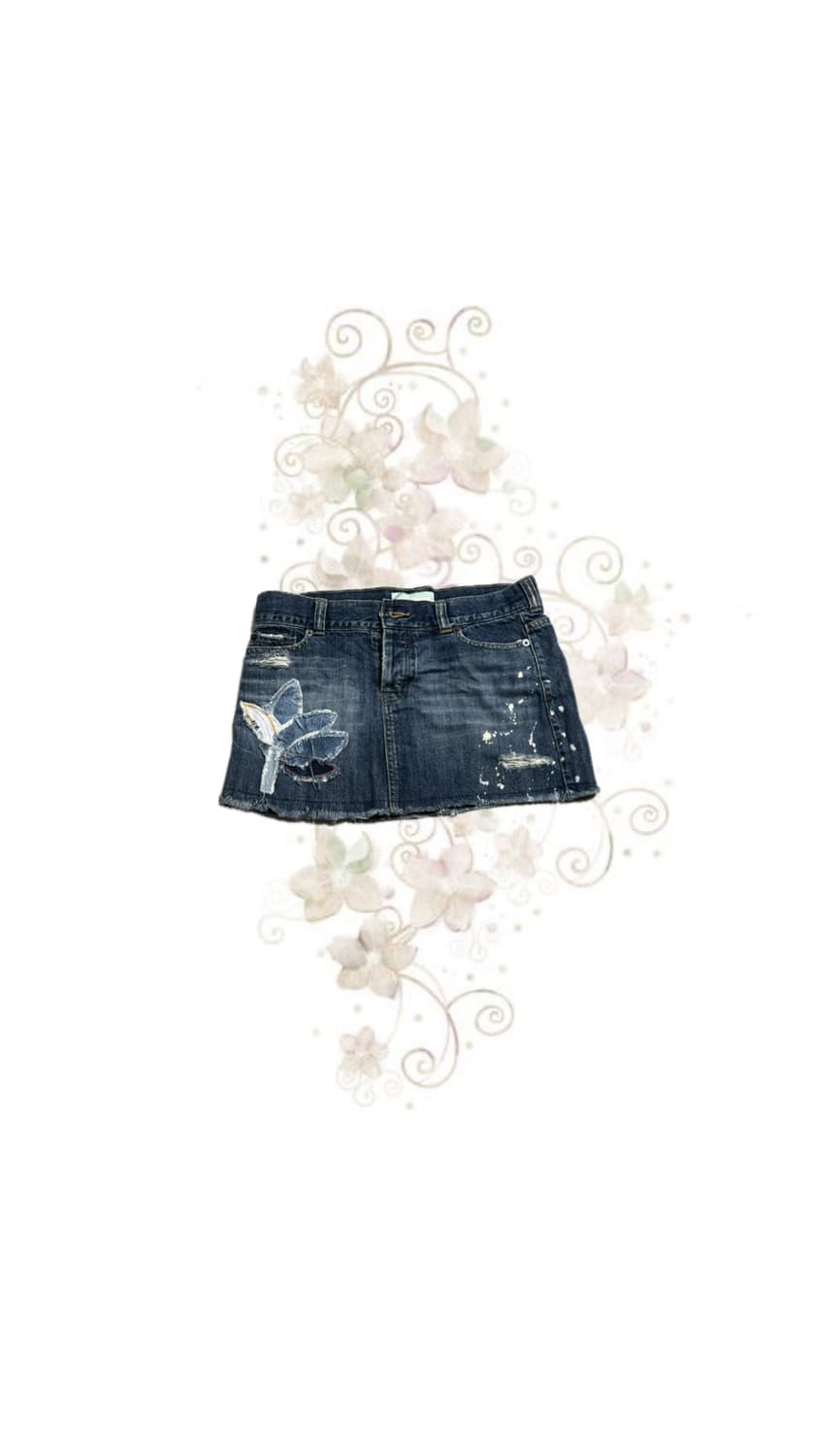 페어리 y2k 오리엔탈 자수 미니스커트 상품이미지1