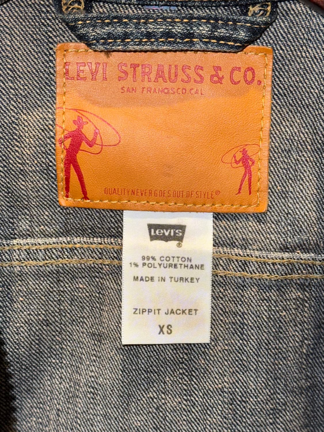 리바이스 멀티지퍼 데님 크롭 자켓 상품이미지9