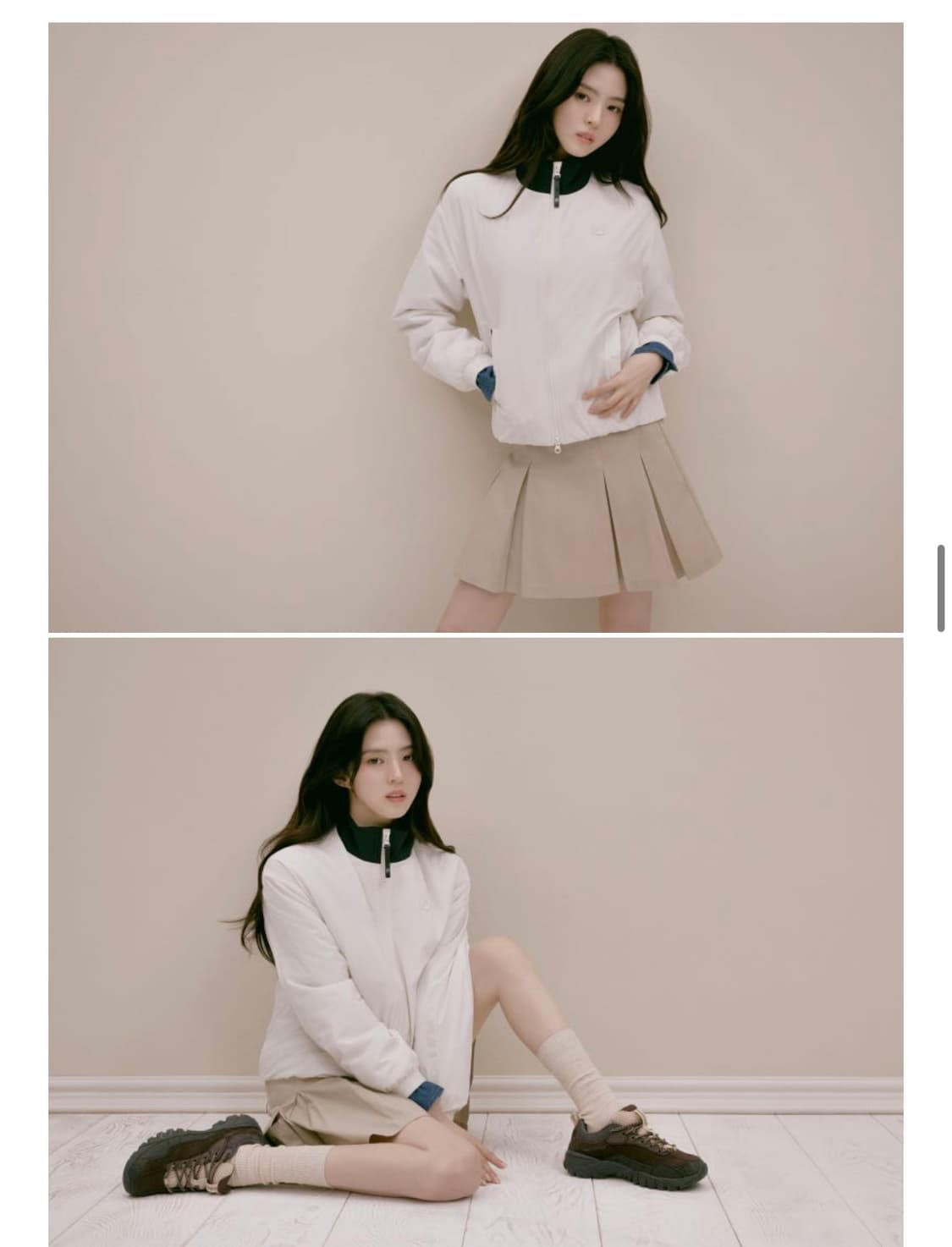 휠라 트랙 패딩 자켓 상품이미지2