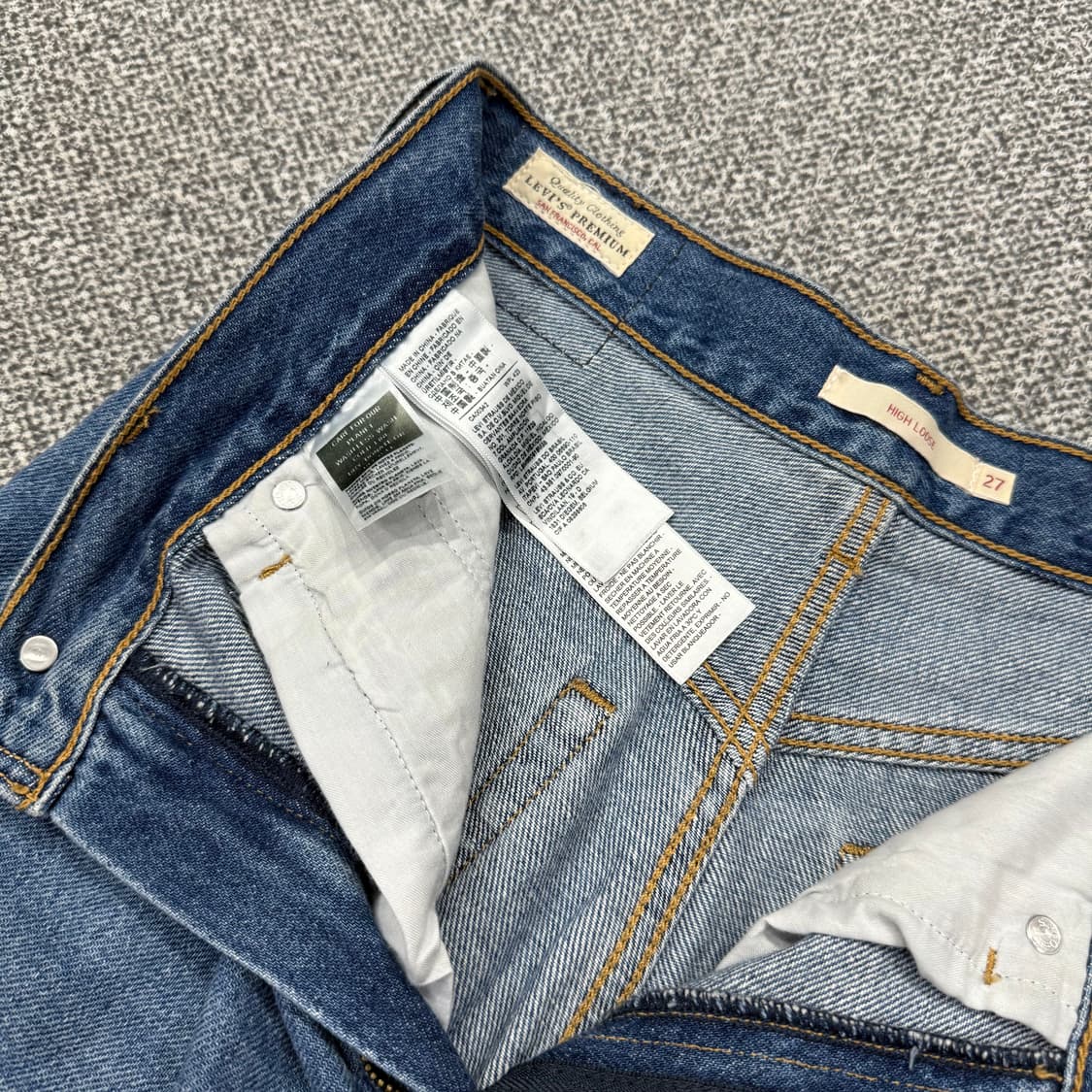 27 리바이스 LEVIS 프리미엄 하이루즈 와이드핏 데님 팬츠 청바지 상품이미지5