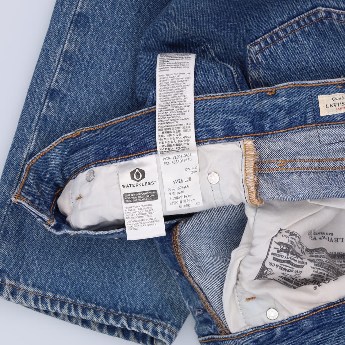W26L28 리바이스 여성 501 데님 0225H1 상품이미지6