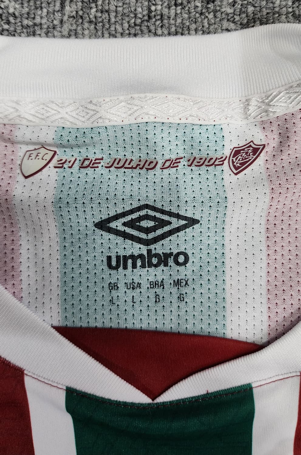 엄브로 22-23 플루미넨시 FC 홈 유니폼 축구 반팔져지 USA L 상품이미지7