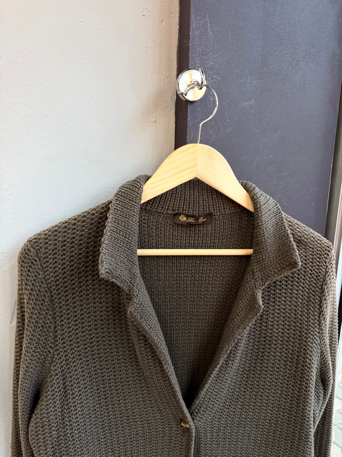 .IT44/ 로로피아나 와플 스웻 니팅 가디건 상품이미지3