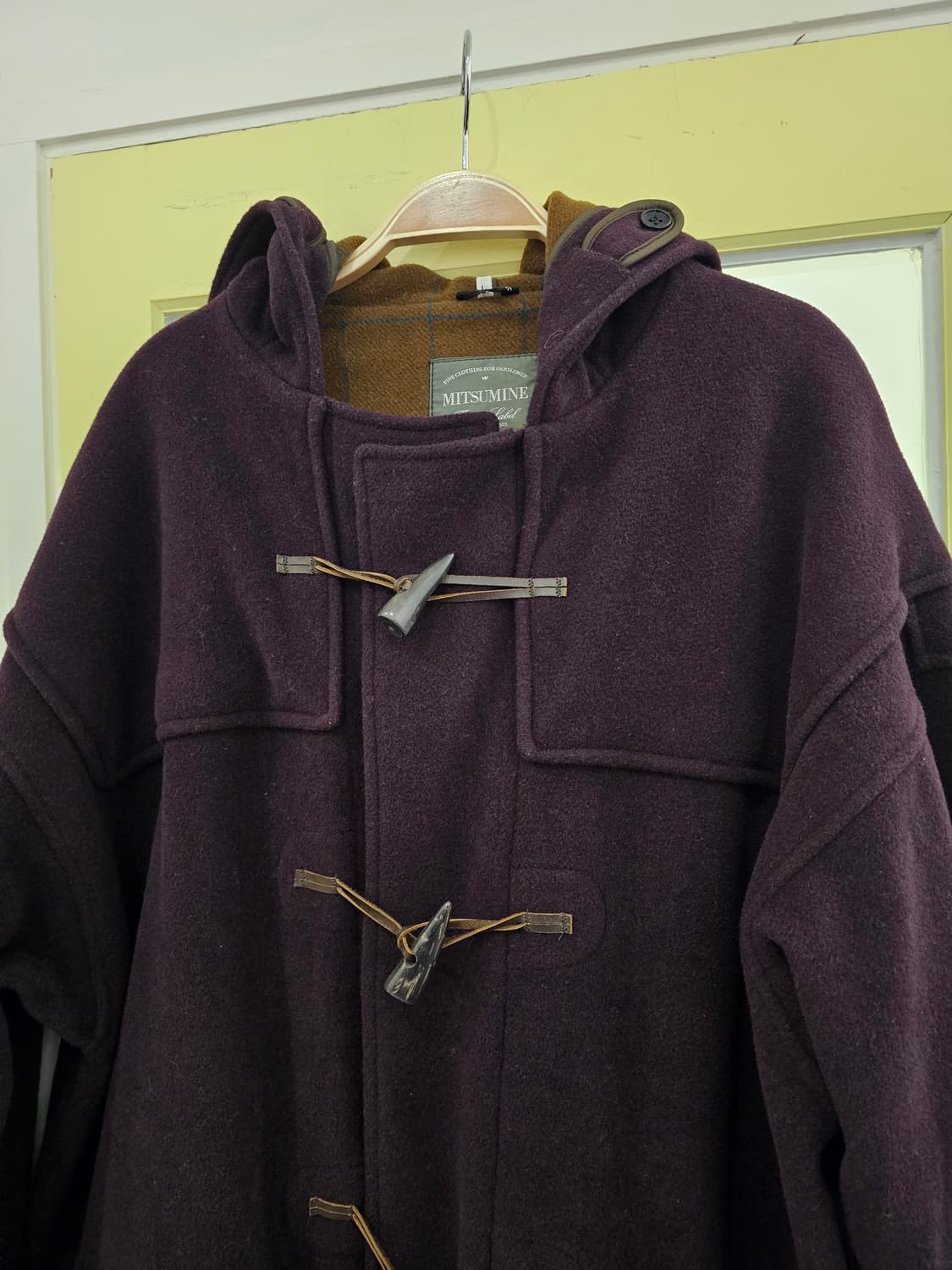 Mitsumine U.K 딥퍼플 떡볶이 코트 상품이미지6