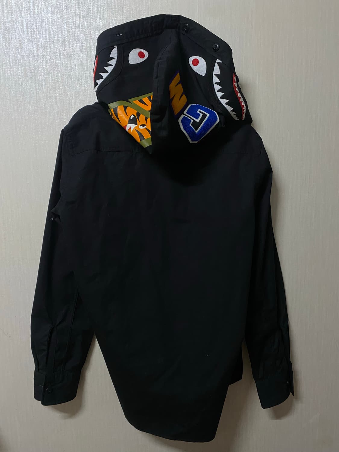 A bathing ape 샤크 후드 셔츠 L 상품이미지3