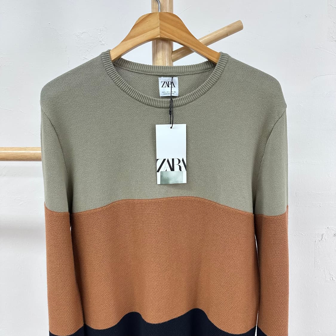 (새상품) ZARA 자라 라운드 니트 스웨터 L (95-100) 상품이미지2