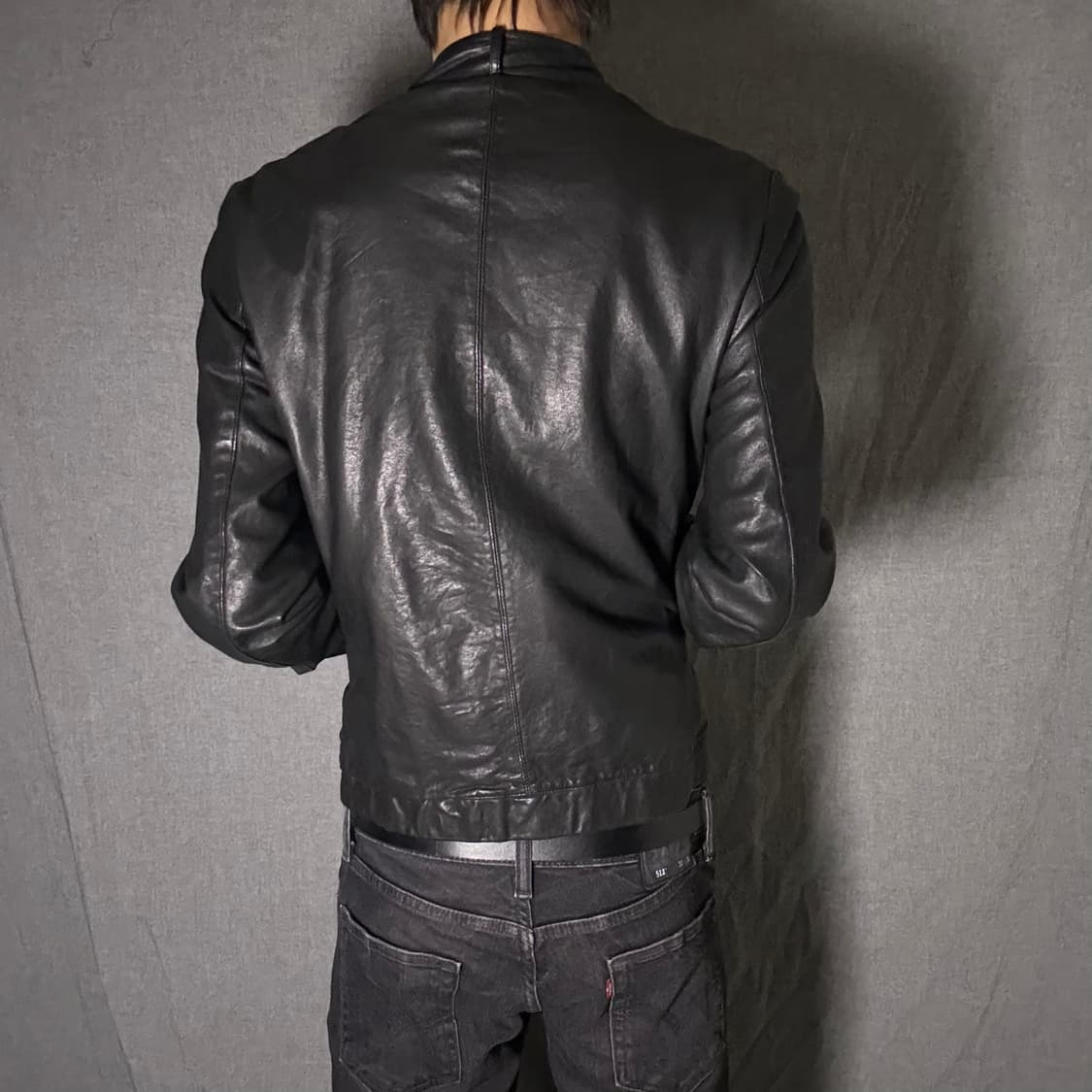 lamb skin pocket leather jacket 상품이미지5