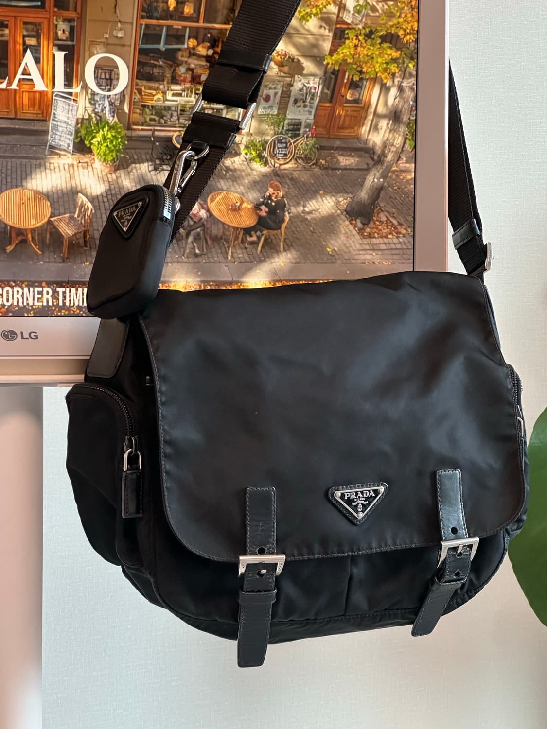 프라다 메신저백 나일론 포코노 테수토 숄더백 남녀공용 상품이미지1