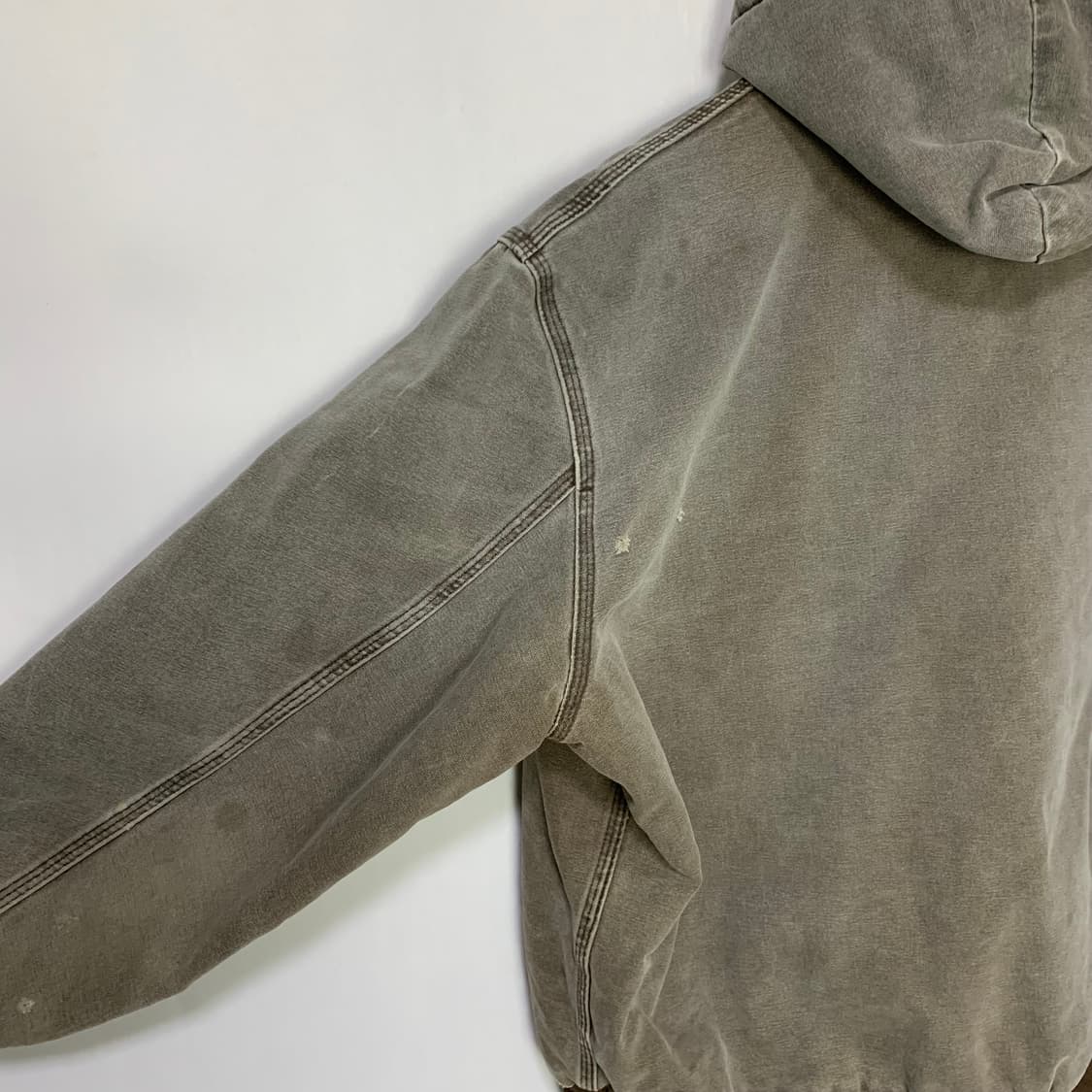 칼하트 데미지 후드 워크 자켓 빈티지 데님 그레이 XL 남녀공용 상품이미지9