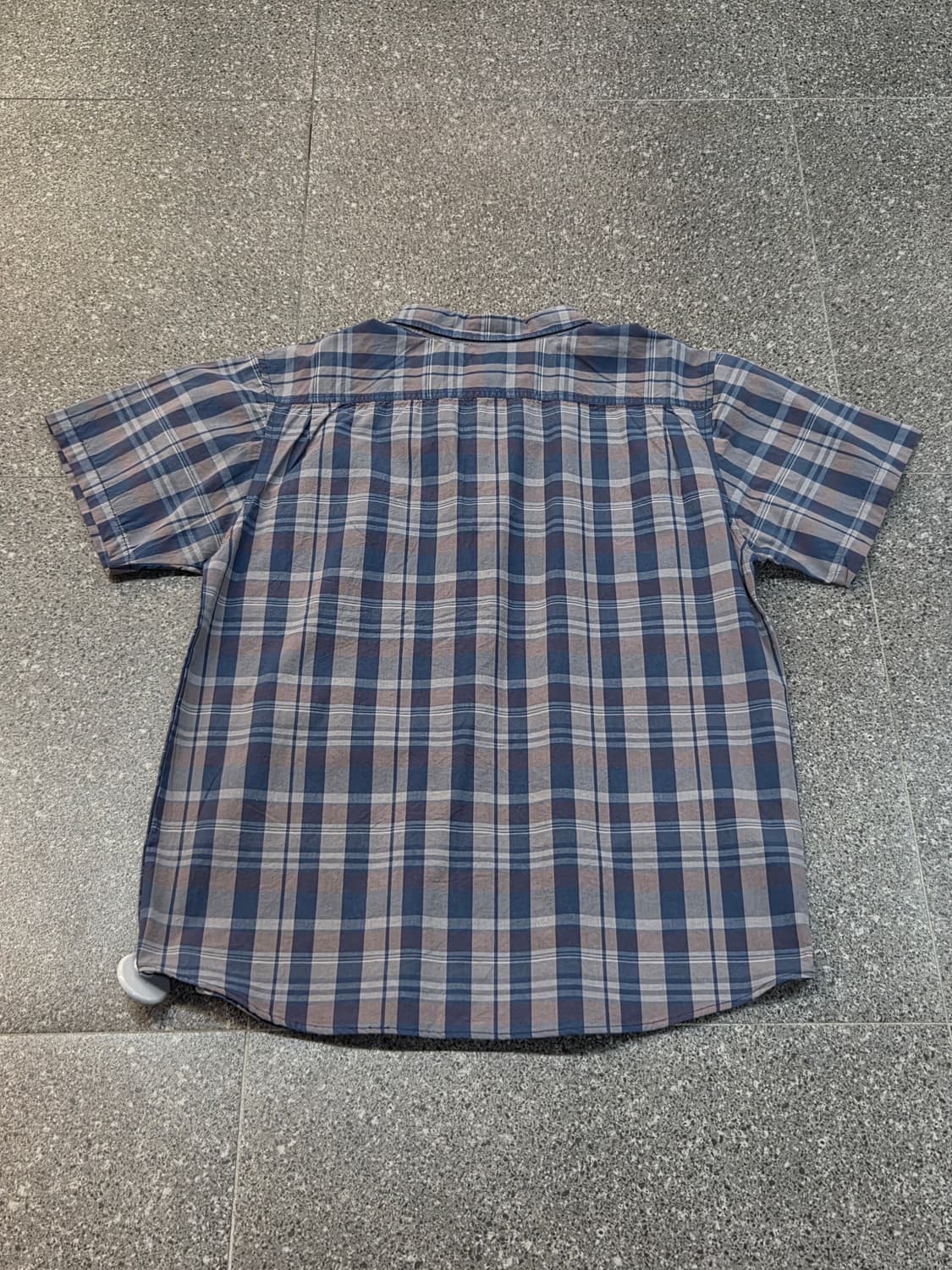 칼하트 블루그레이 체크반팔셔츠 상품이미지5