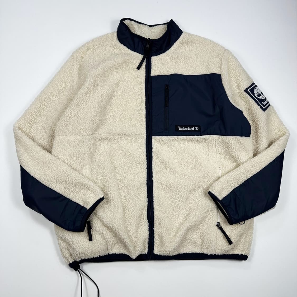 팀버랜드 아이보리 포켓 후리스 자켓 (XL) 상품이미지2