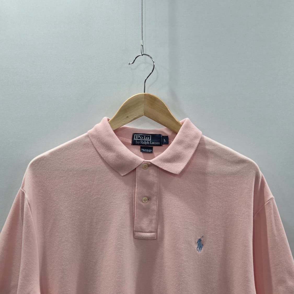 폴로랄프로렌 코튼 카라티 연핑크 L 상품이미지2