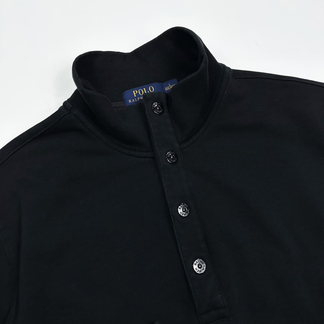 폴로 랄프로렌 PRL 블랙 반집업 맨투맨 (L) 상품이미지4