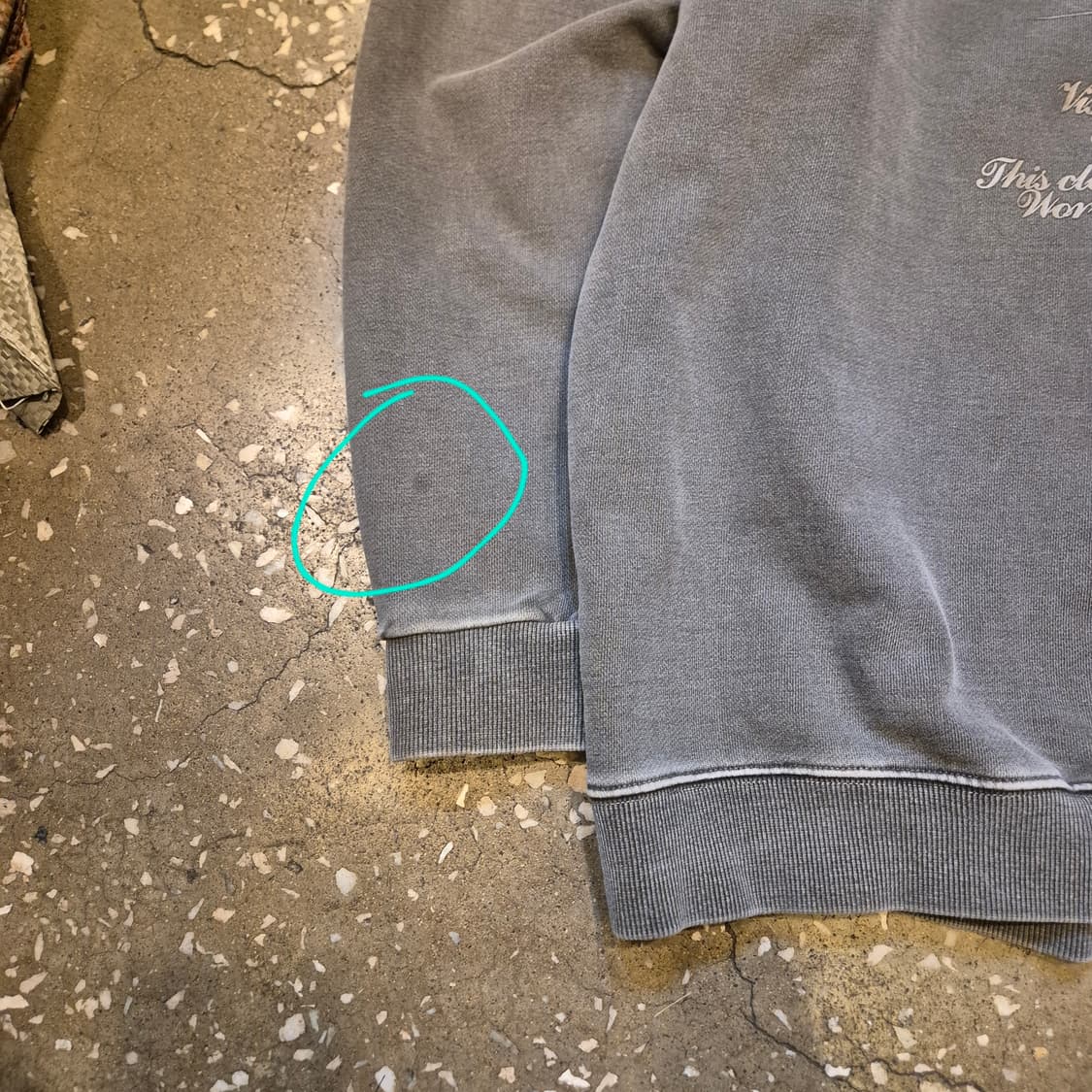 XL 피그먼트워싱 오버핏 맨투맨  상품이미지5