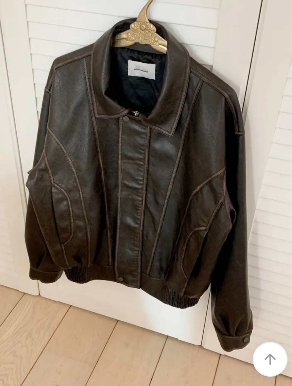 새거)빈티지 워싱 절개 레더자켓 미스치프 보헤미안서울쓰리타임즈 코이세이오 상품이미지2