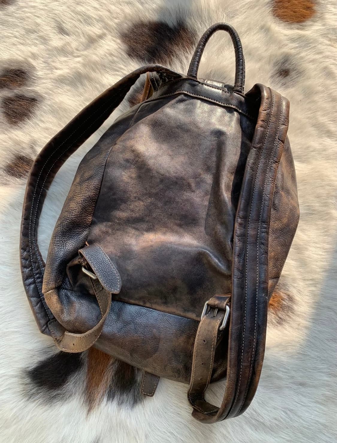 빈티지 레더 백팩 상품이미지6