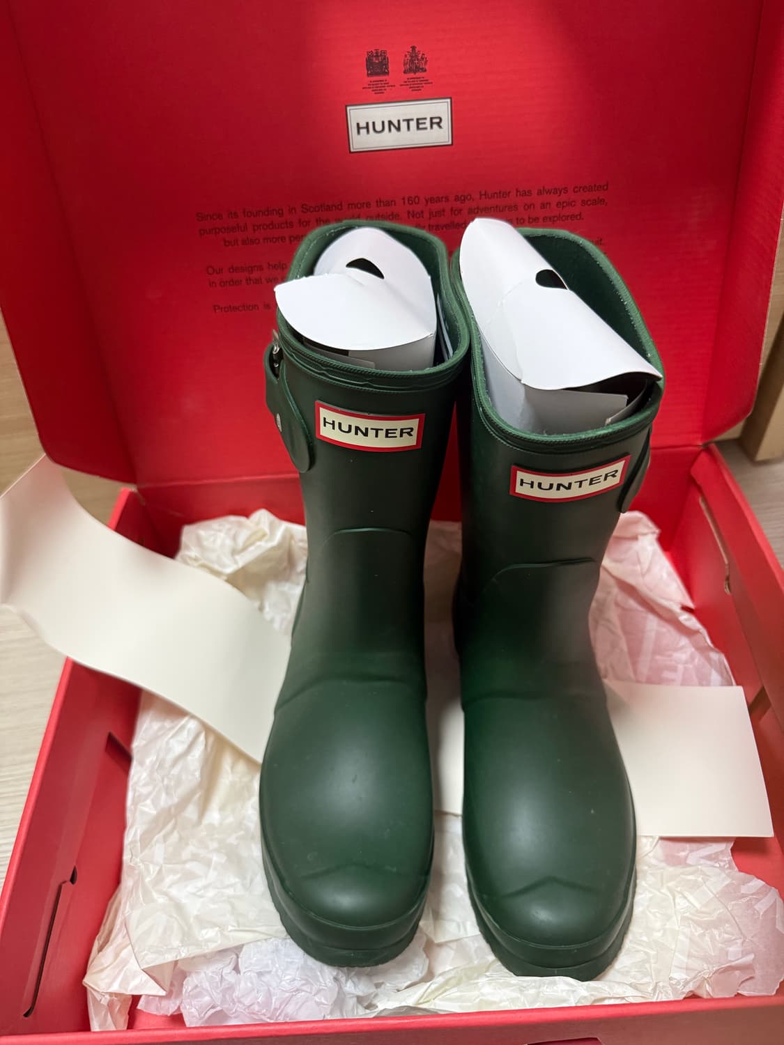 헌터 레인부츠 그린 상품이미지2