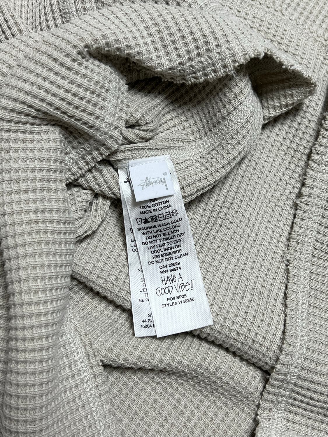 스투시 와플 롱슬리브 상품이미지3