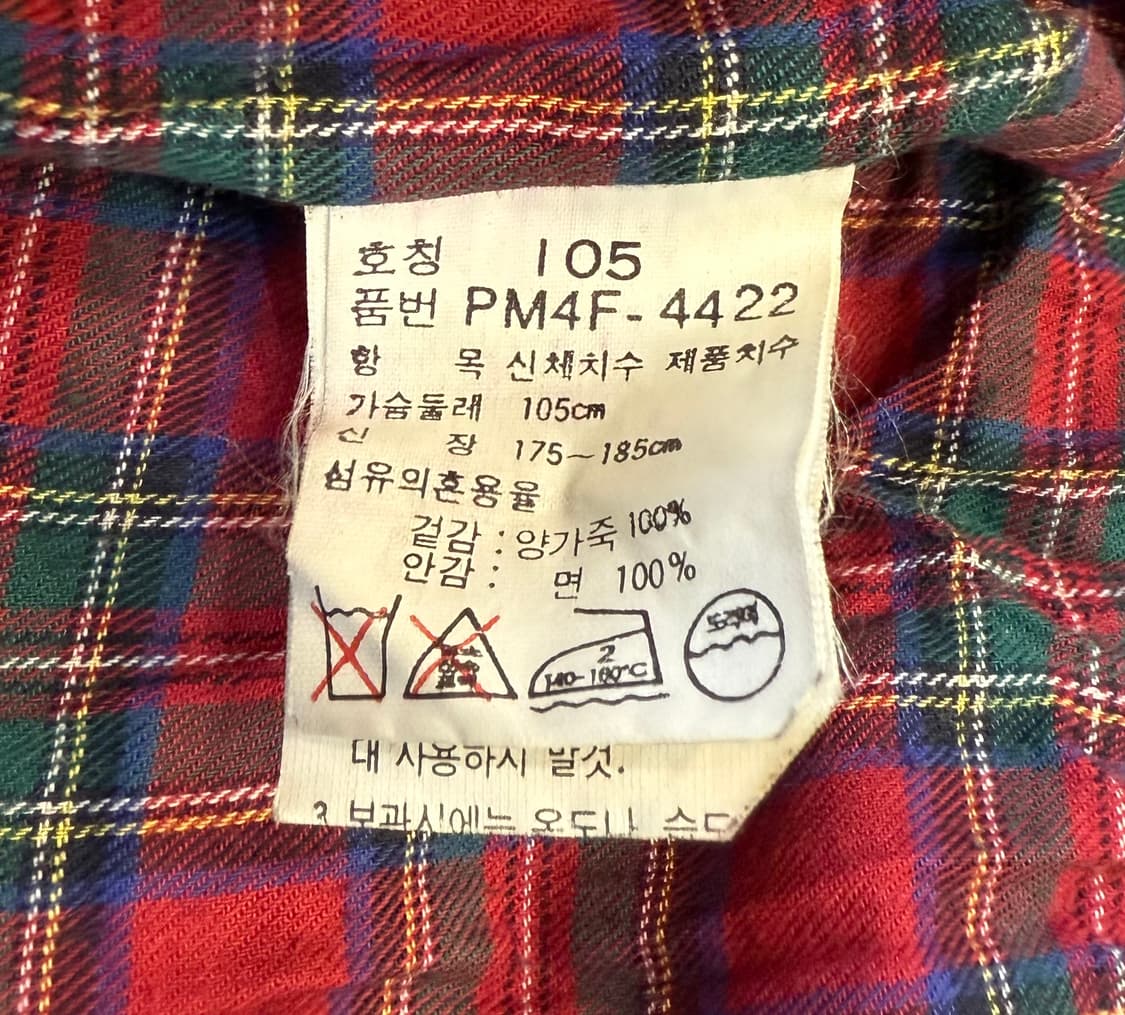폴로 랄프 로렌 90‘s 일경물산 쉽스킨 레더 스윙톱 자켓 상품이미지8