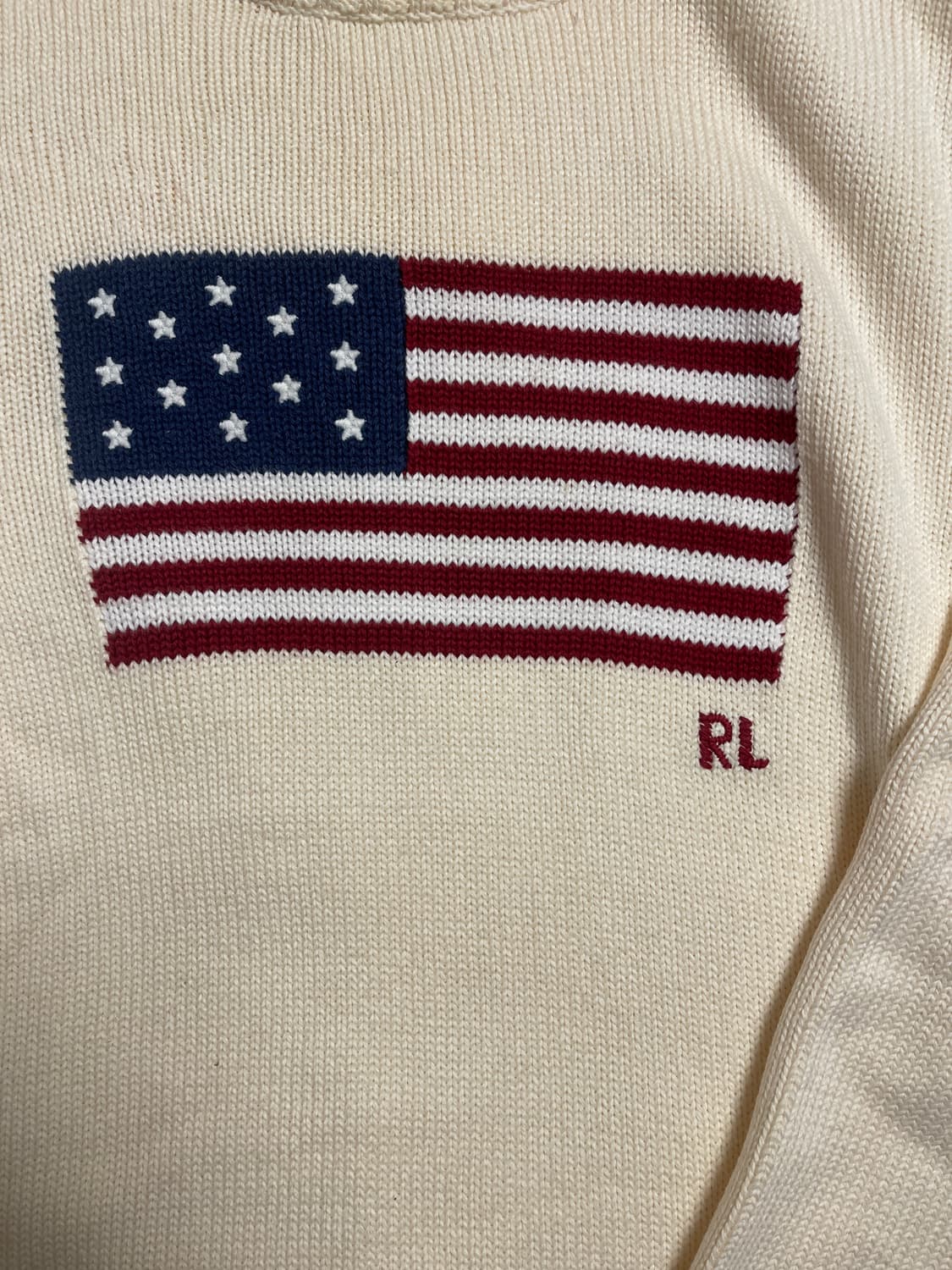 폴로 성조기 니트 L 상품이미지3