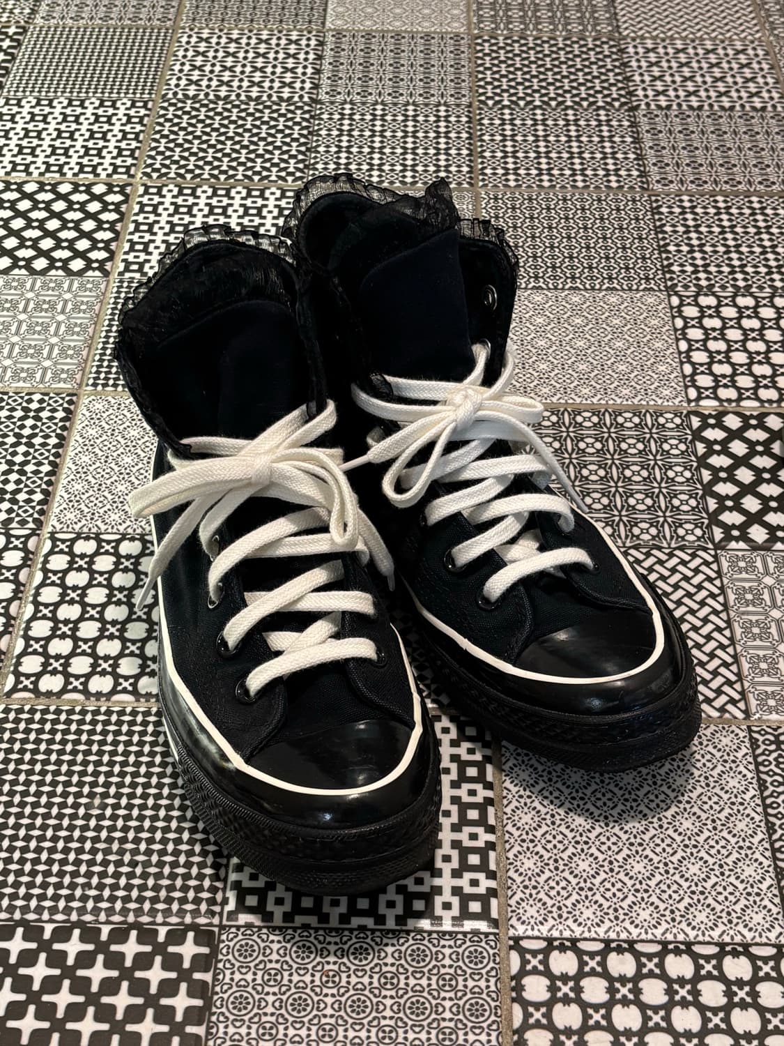 컨버스 척70 러플 & 보우 블랙 245 상품이미지2