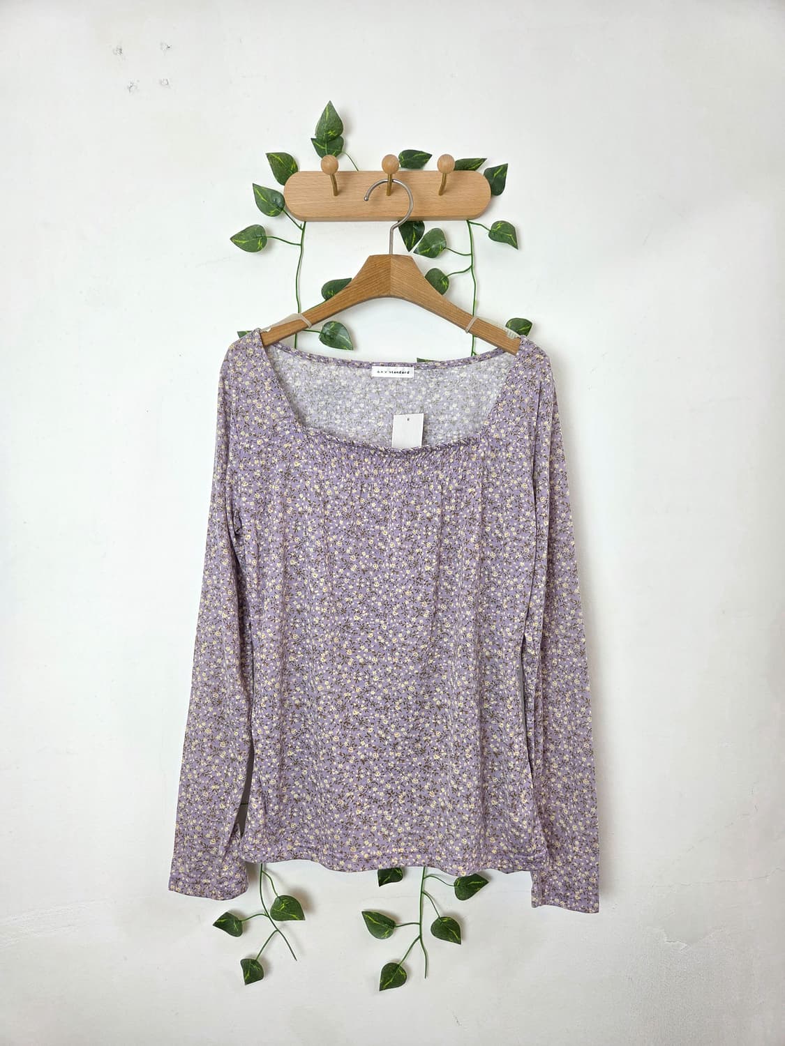 뮤트 보라 잔꽃 슬리브 상품이미지1