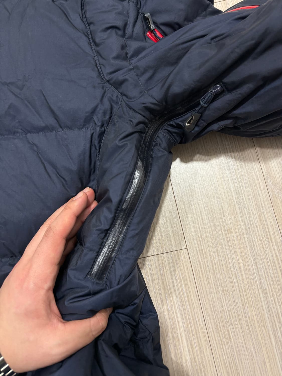 폴로 랄프로렌 빅포니 성조기 패딩 네이비 상품이미지5