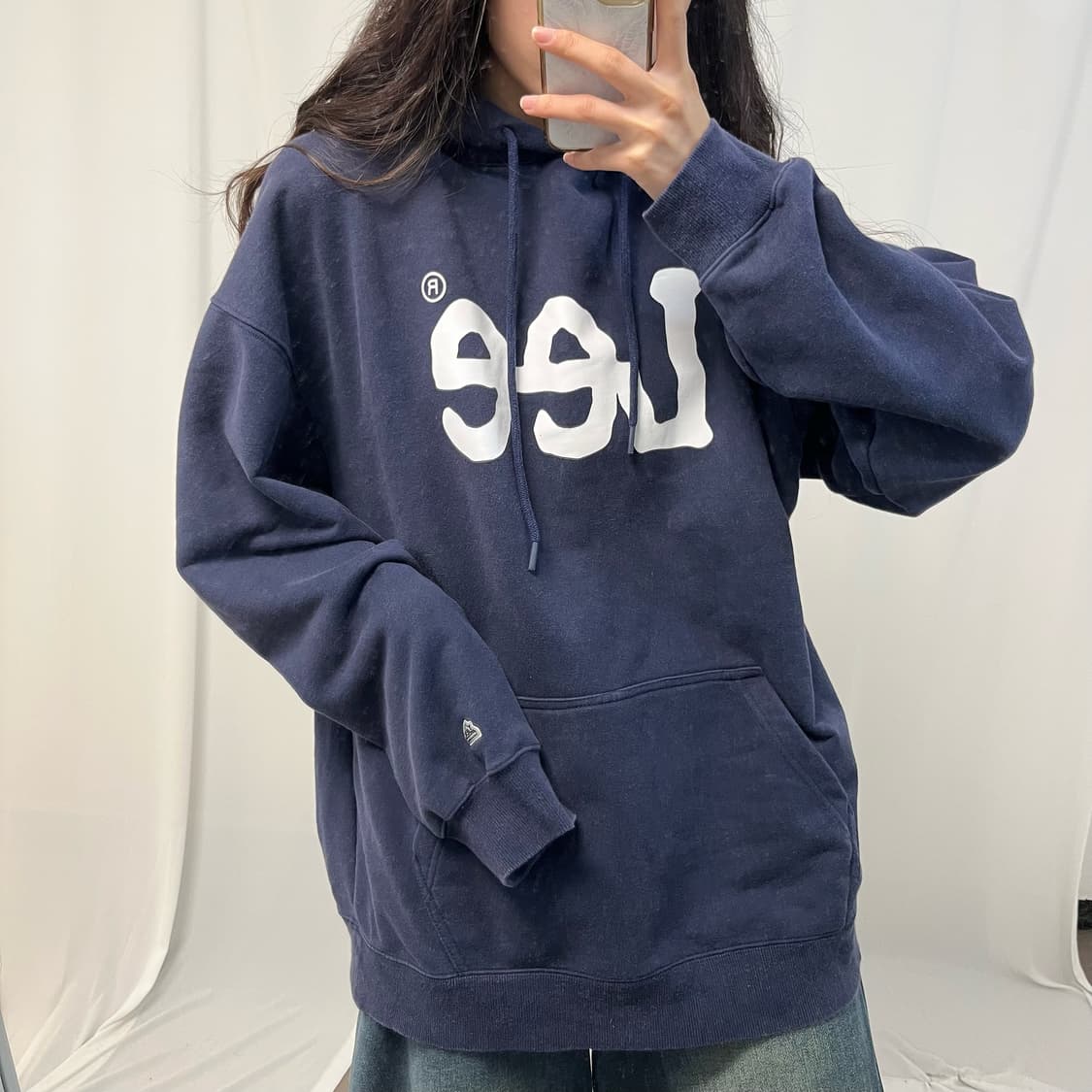 LEE navy hoodie 상품이미지3