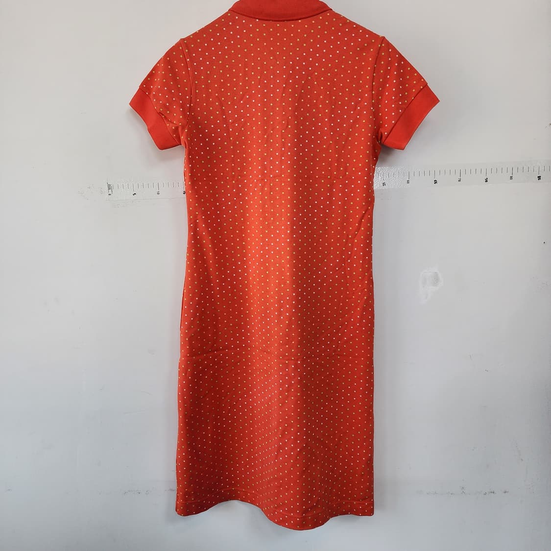 라코스테 오렌지 도트 반팔 카라 원피스 상품이미지3
