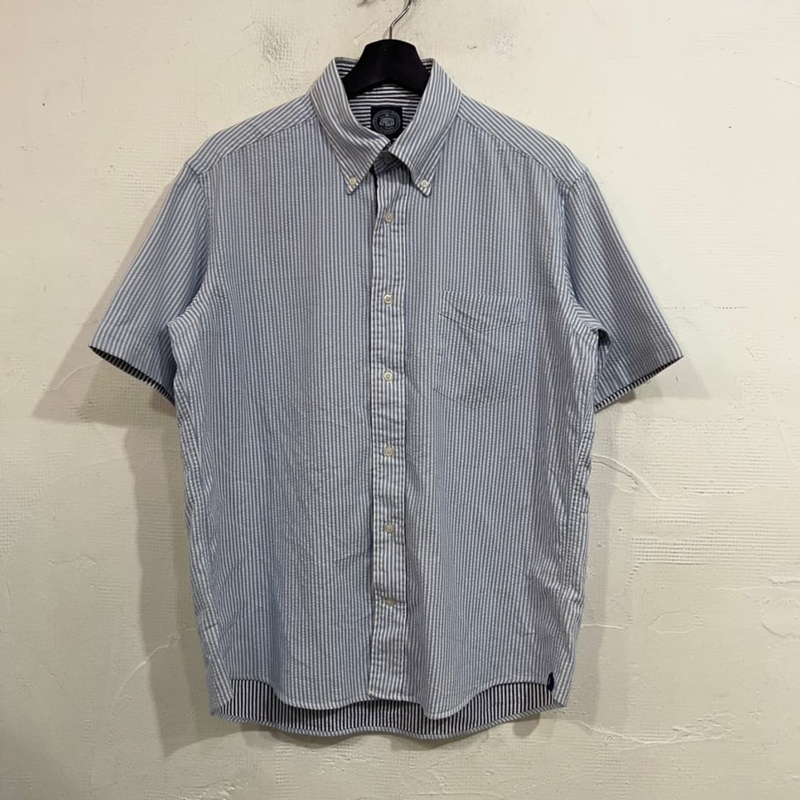 제이프레스 시어서커 스트라이프 반팔 셔츠 상품이미지2