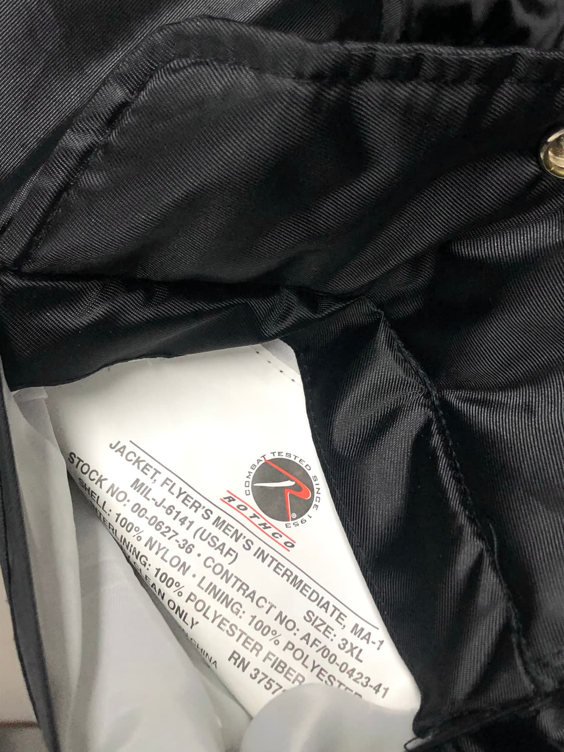 [3XL] 로스코 ma-1 항공점퍼 마원 봄버자켓 MA1 상품이미지3