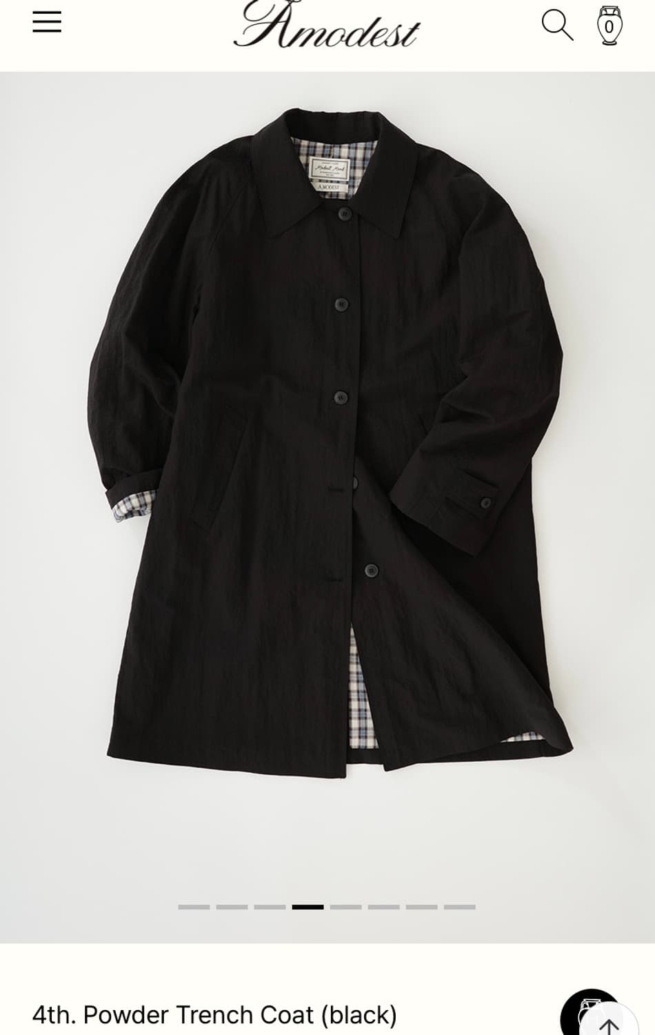 모데스트무드 트렌치코트 상품이미지3
