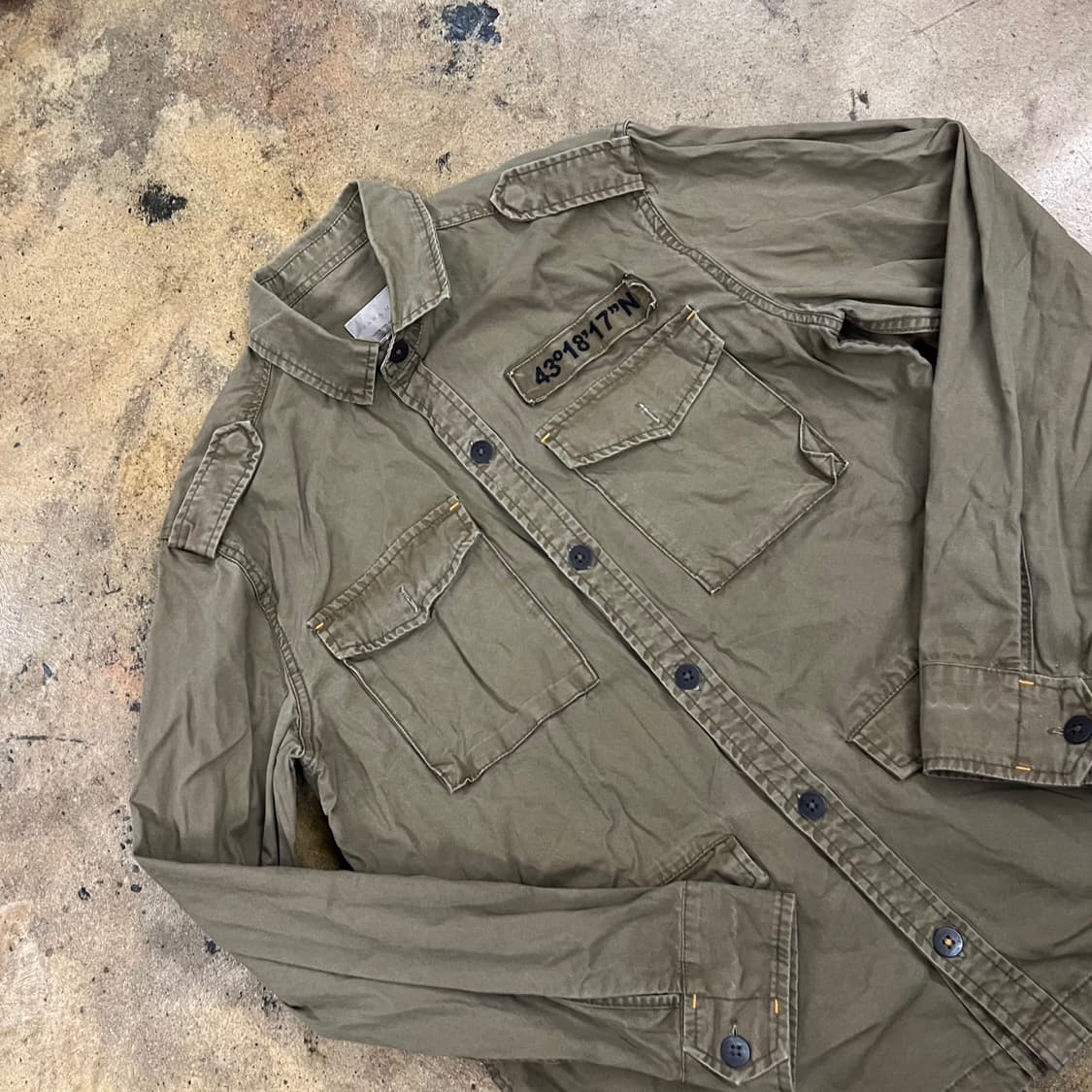 [정품] 자라 카키색 셔츠 남방 b19 상품이미지1