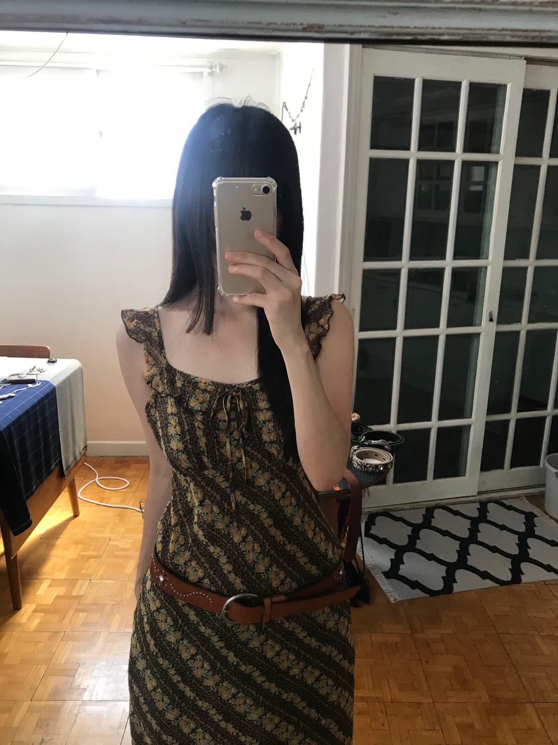 vintage pattern one-piece 상품이미지3
