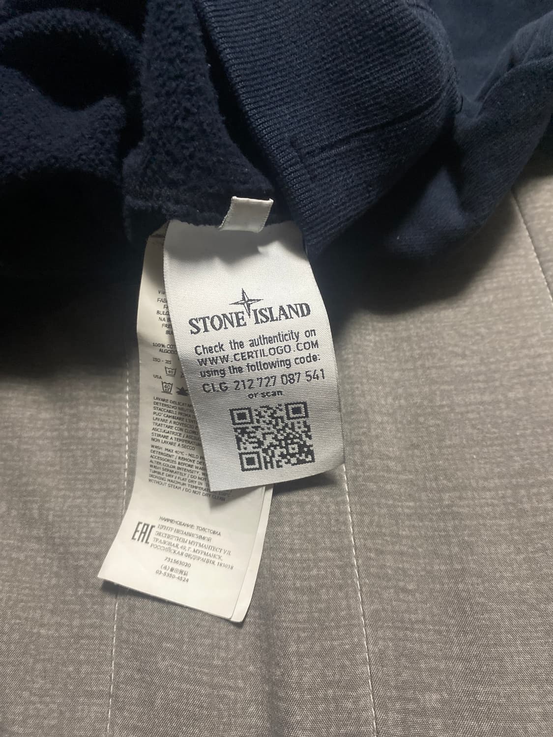 정품)스톤아일랜드 맨투맨 네이비M 상품이미지6
