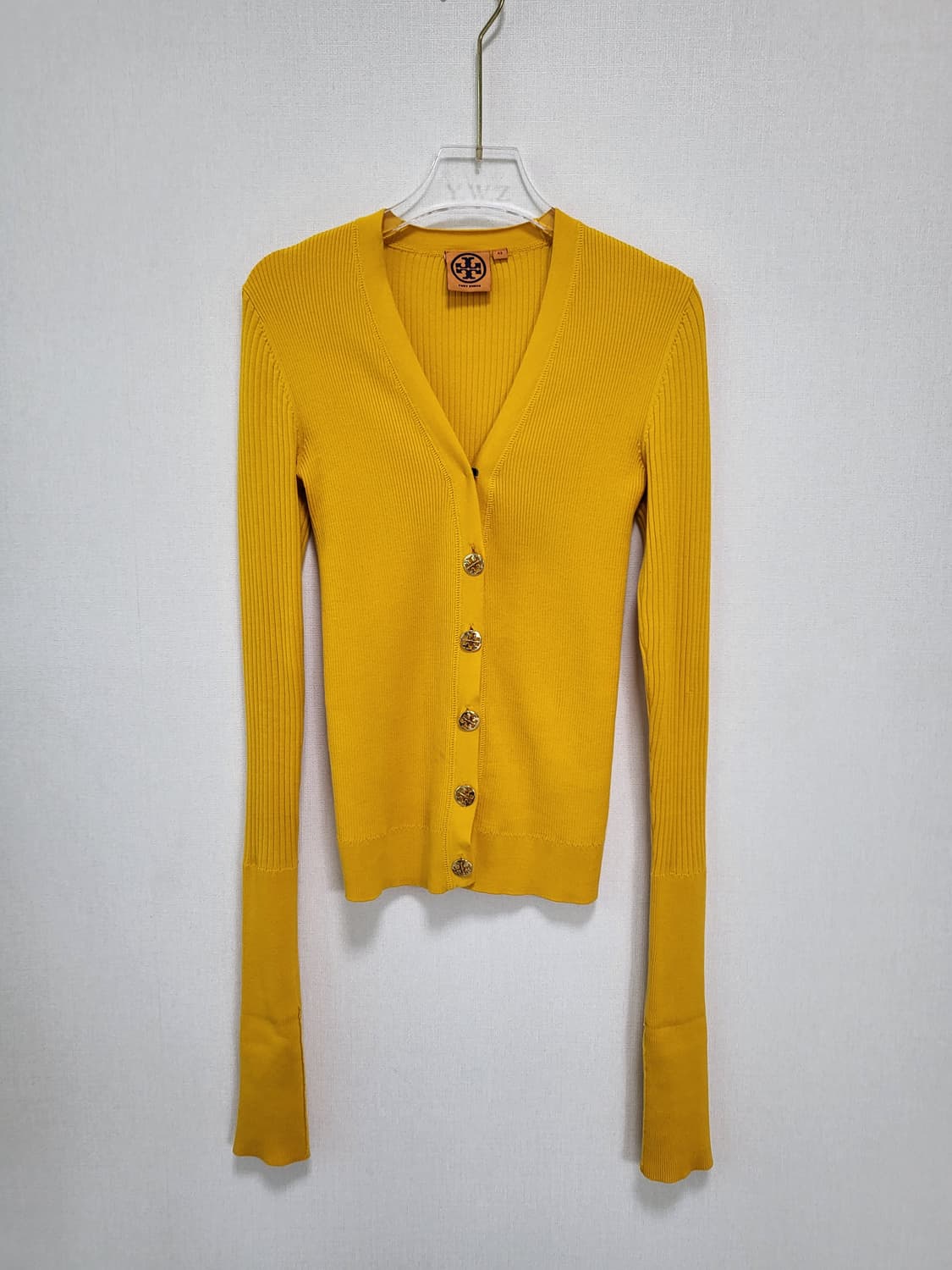 정품 토리버치 금장 골지 가디건 44-날씬66 상품이미지3