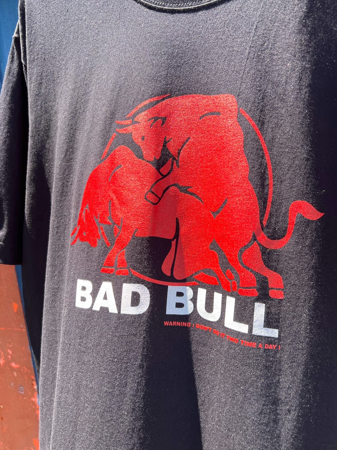 Red Bull Parody Bad Bull T Shirt 상품이미지3