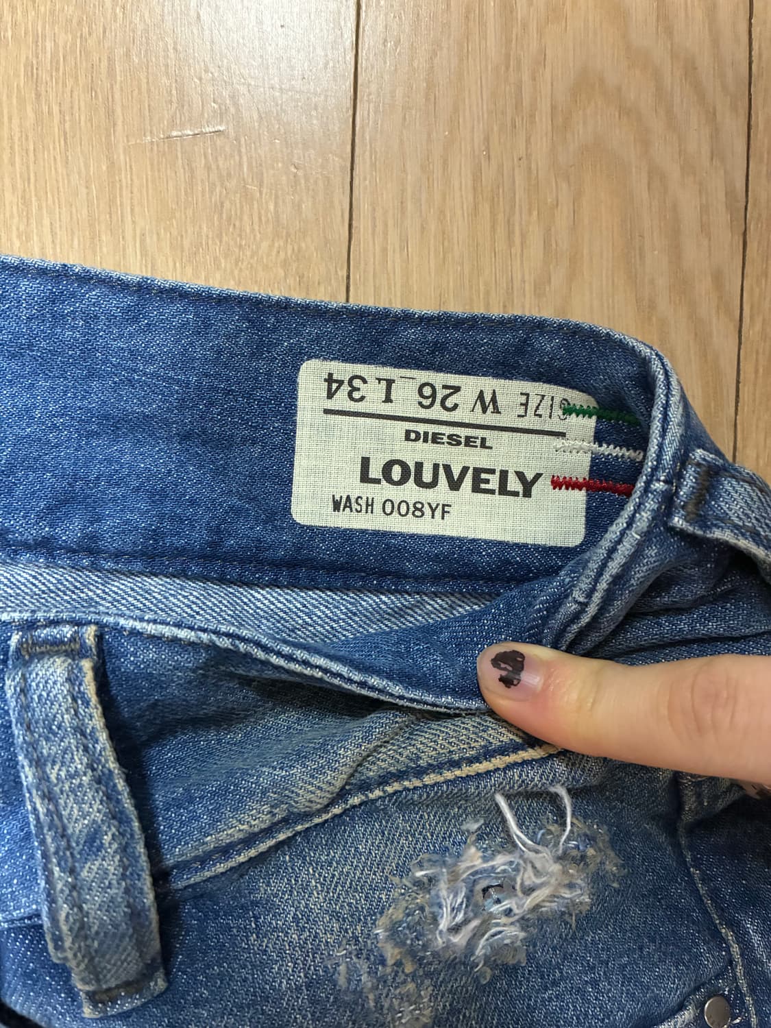 디젤 그런지 디스트로이드 플레어 부츠컷 데님 상품이미지8