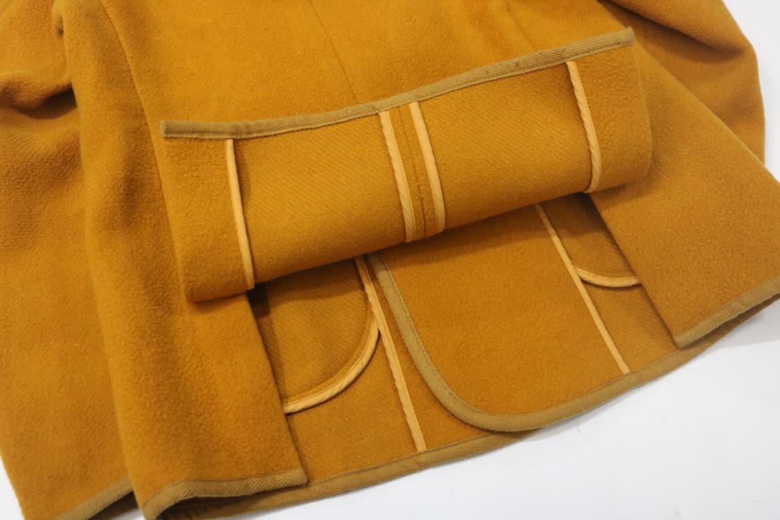 단톤 머스타드 더블 코트 상품이미지9