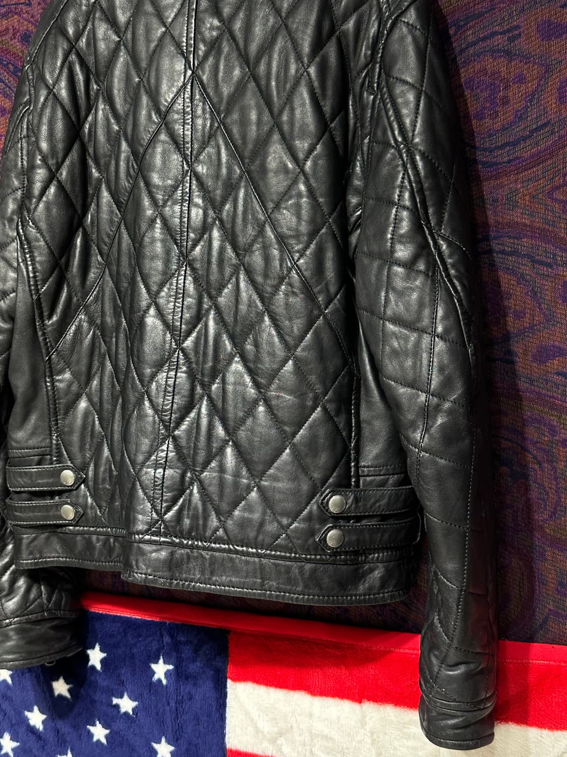 HE by MANGO 양가죽 퀄팅 바이크 자켓 상품이미지6