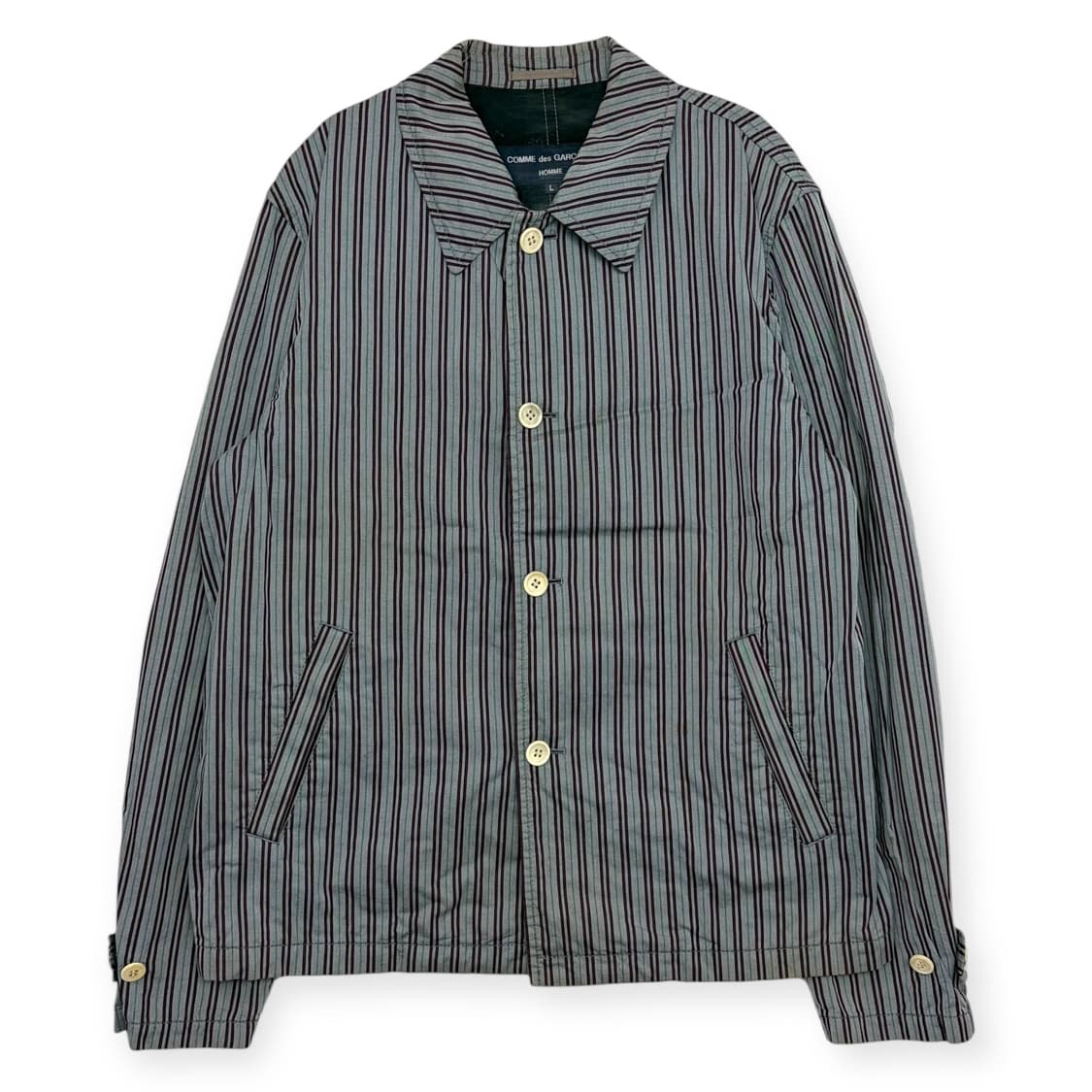 꼼데가르송 패턴 블루종 자켓 상품이미지1