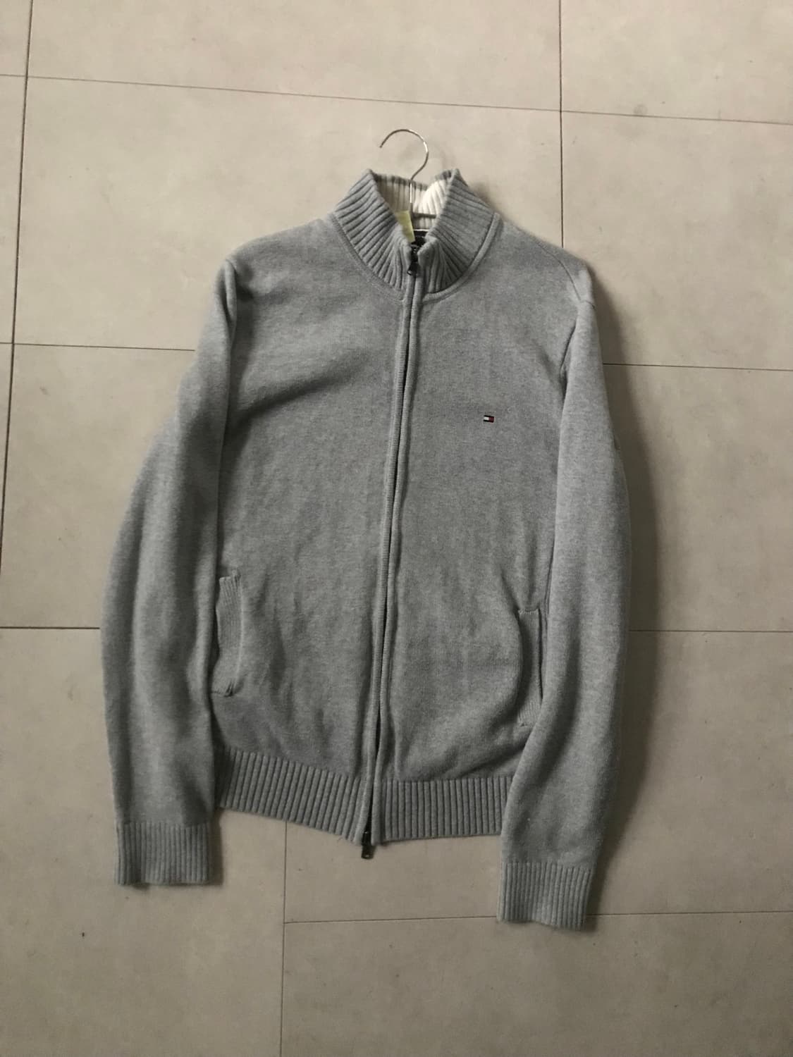 타미힐피거 그레이 루즈핏 니트집업 상품이미지8