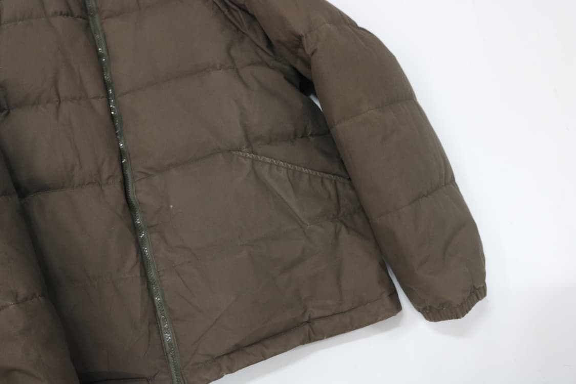 AS KNOW AS DE BASE 빈티지 브라운 후디 다운 패딩 (M) 상품이미지6